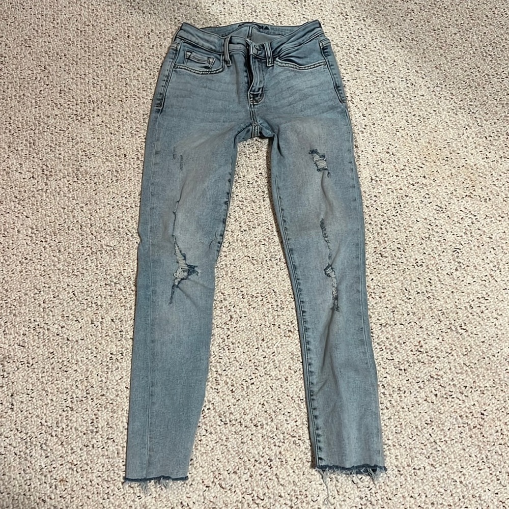 Arizona mid rise skinny jeans size 1, stretch